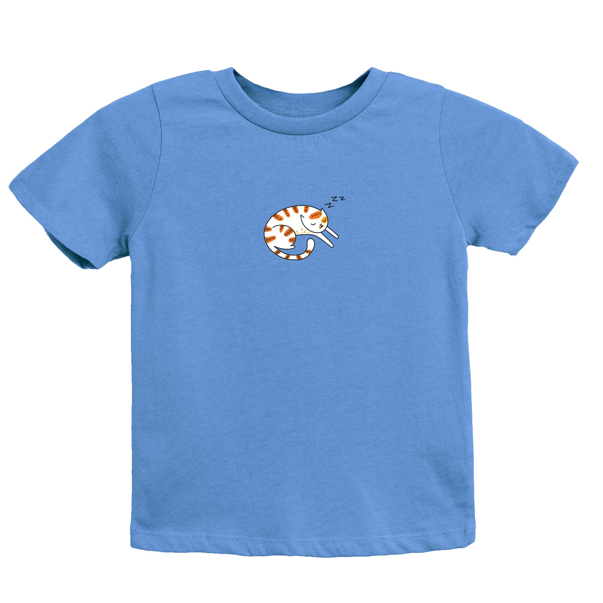Sleeping Cat Curled - Youth Short Sleeve Graphic T-Shirt