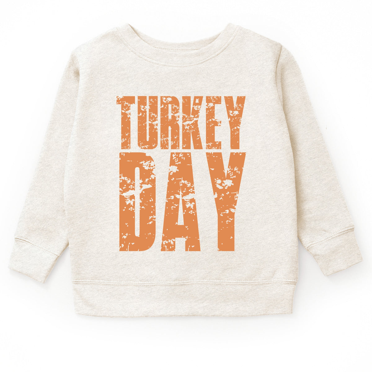 Turkey Day Block Distressed - Youth Graphic Sweatshirt