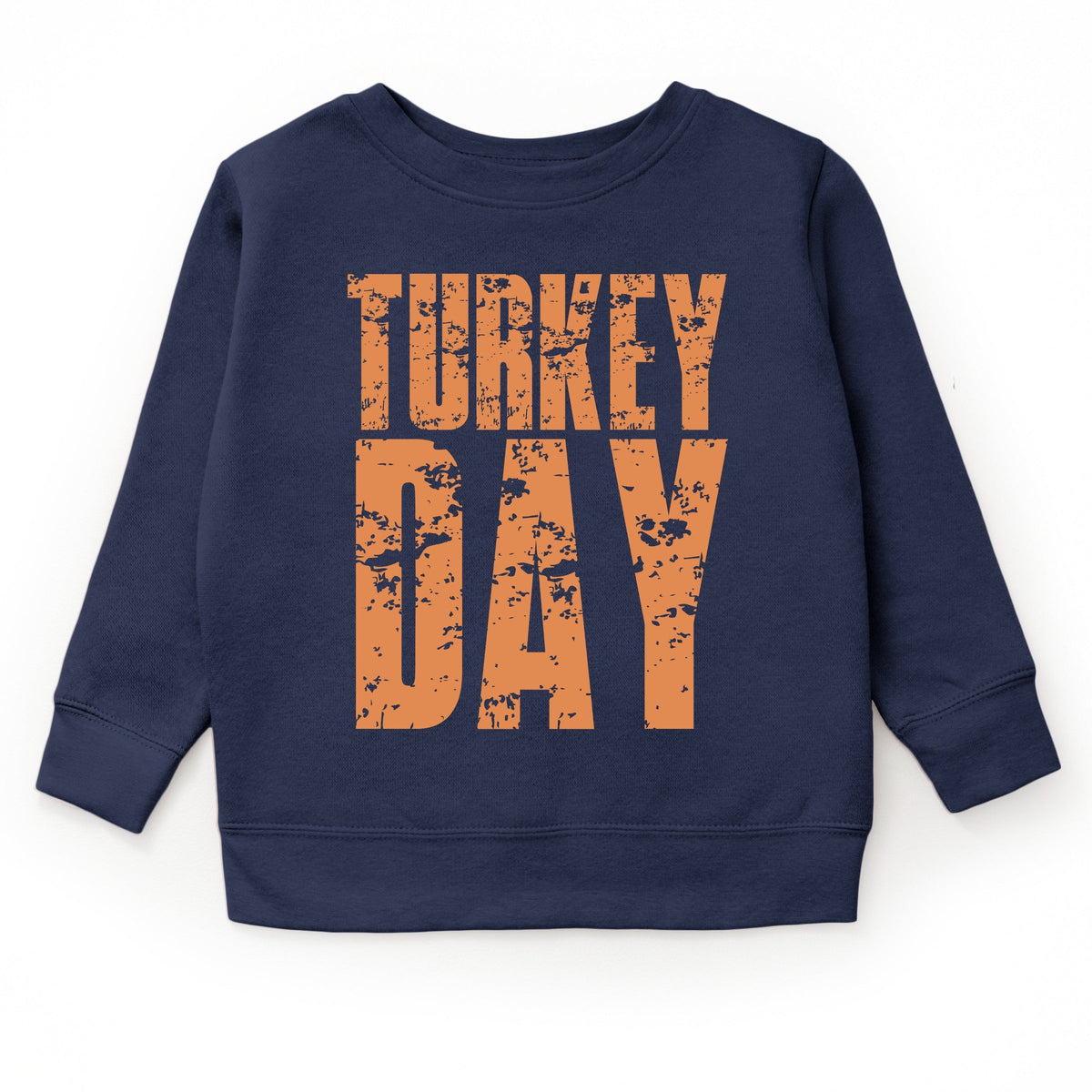 Turkey Day Block Distressed - Youth Graphic Sweatshirt