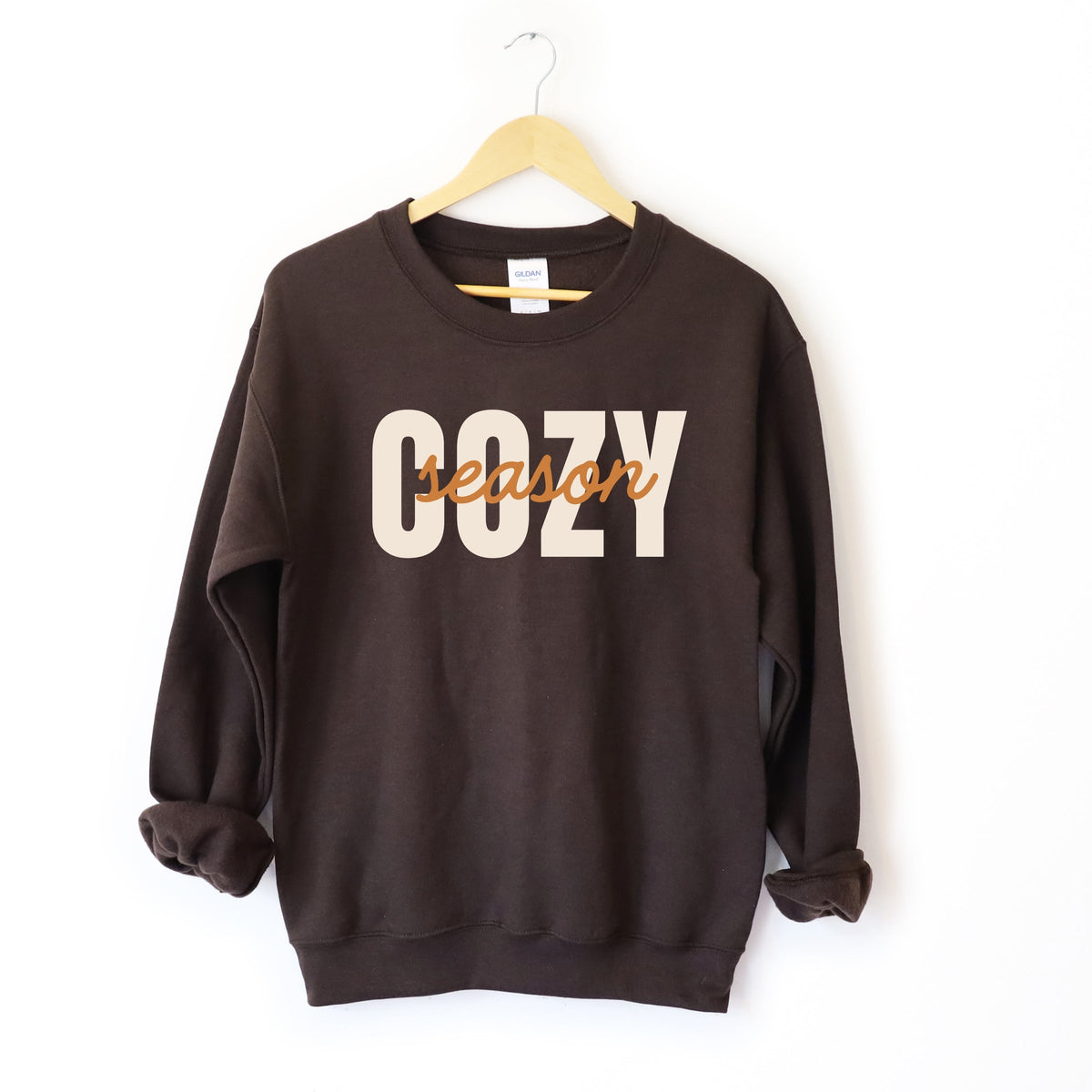 Cozy Season Layered Cursive - Women's Graphic Sweatshirt