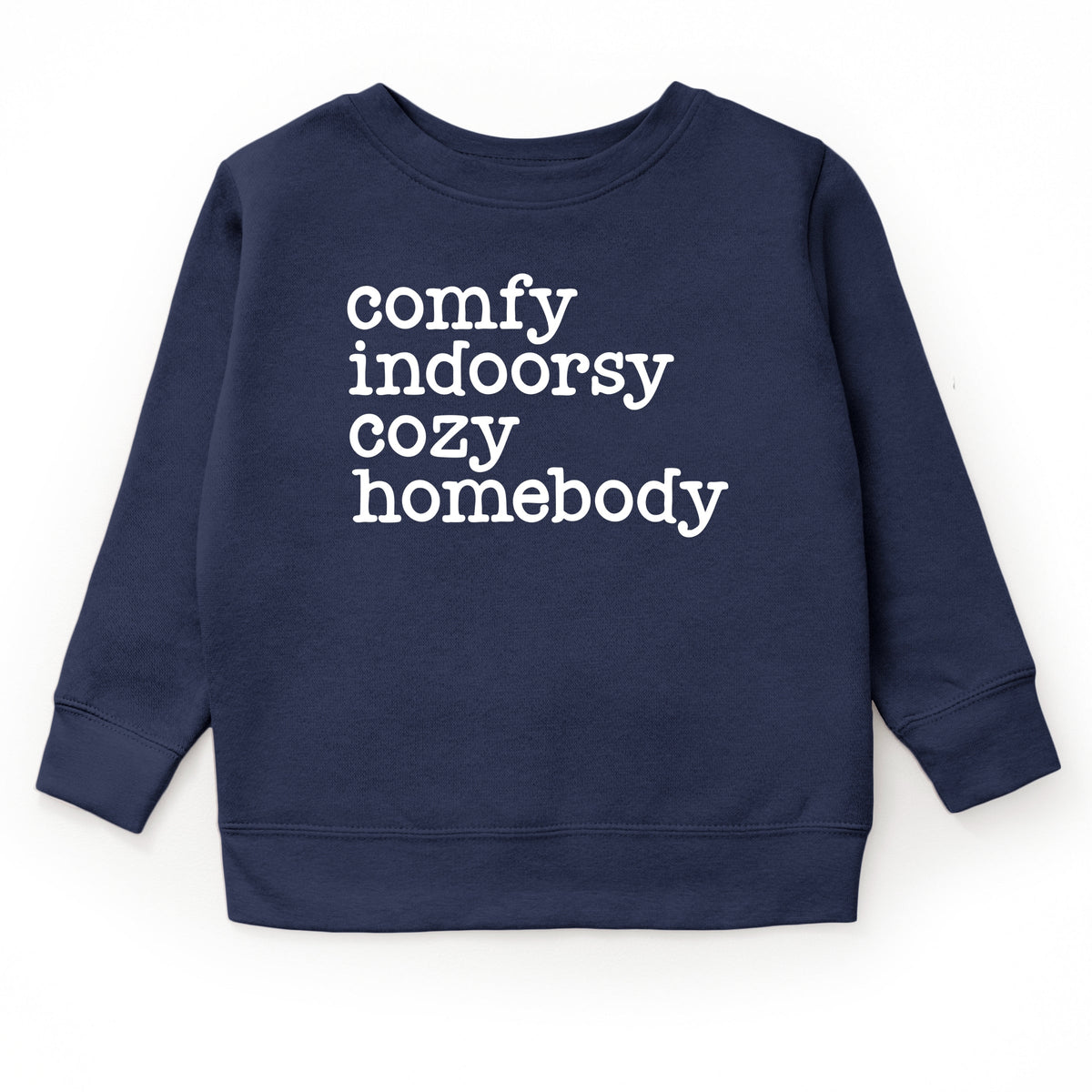Comfy Indoorsy Cozy Homebody - Youth Graphic Sweatshirt