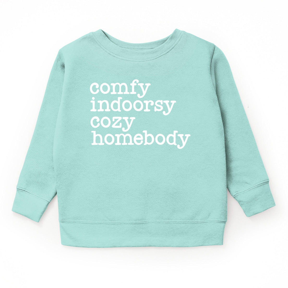Comfy Indoorsy Cozy Homebody - Youth Graphic Sweatshirt