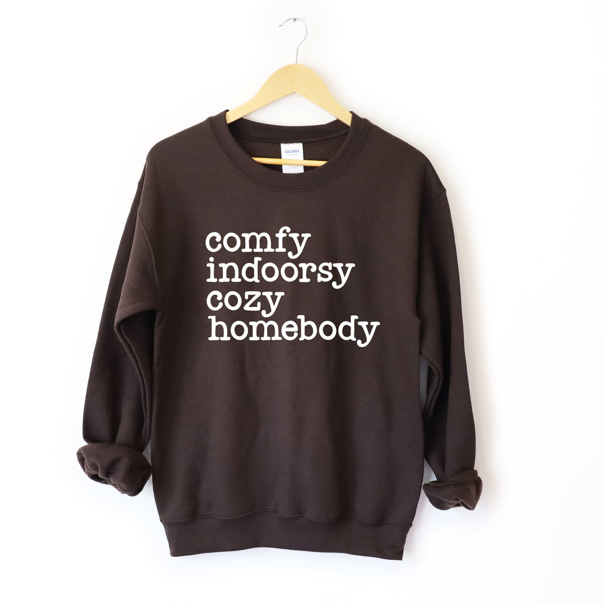 Comfy Indoorsy Cozy Homebody - Women's Graphic Sweatshirt