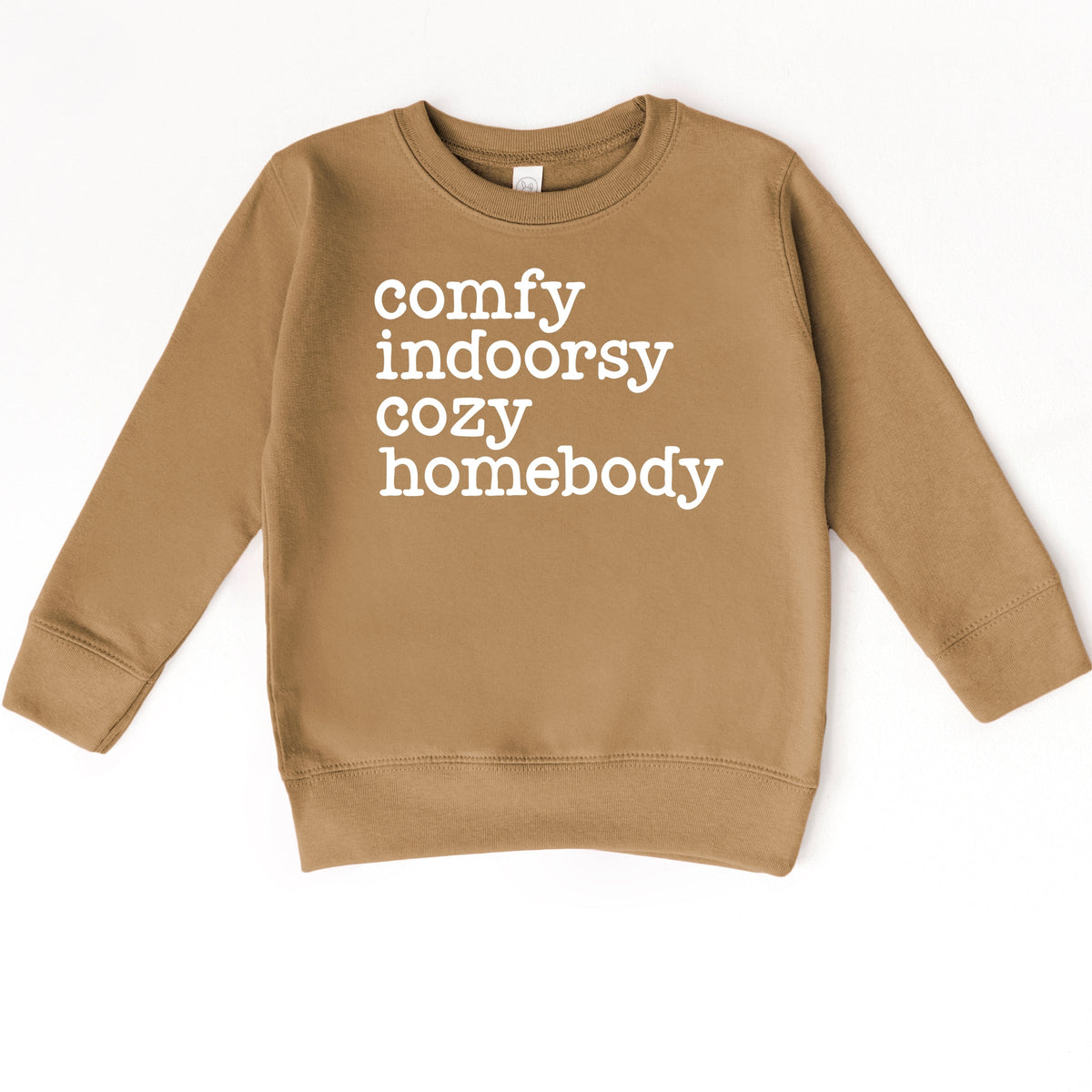 Comfy Indoorsy Cozy Homebody - Toddler Graphic Sweatshirt
