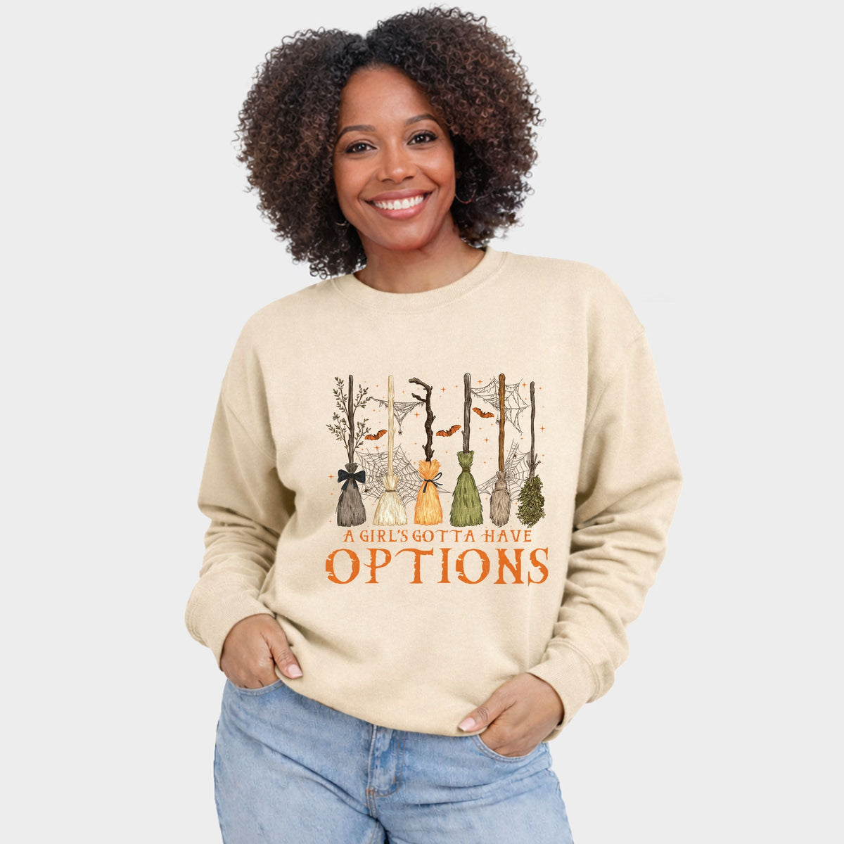 Girl's Gotta Have Options - Women's Graphic Sweatshirt