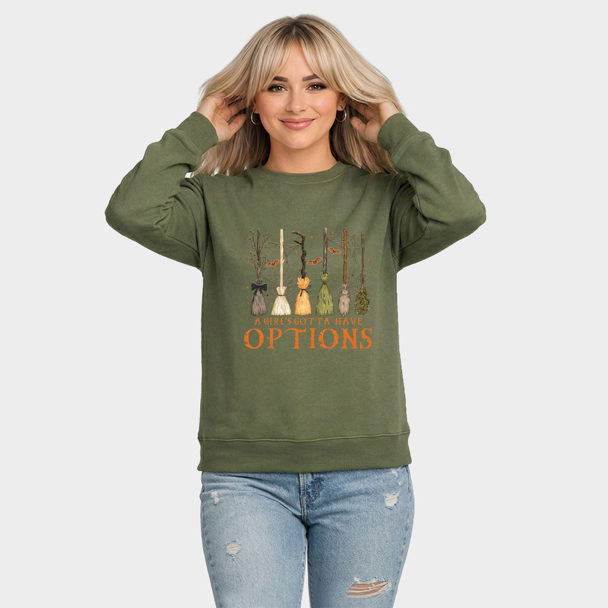Girl's Gotta Have Options - Women's Graphic Sweatshirt