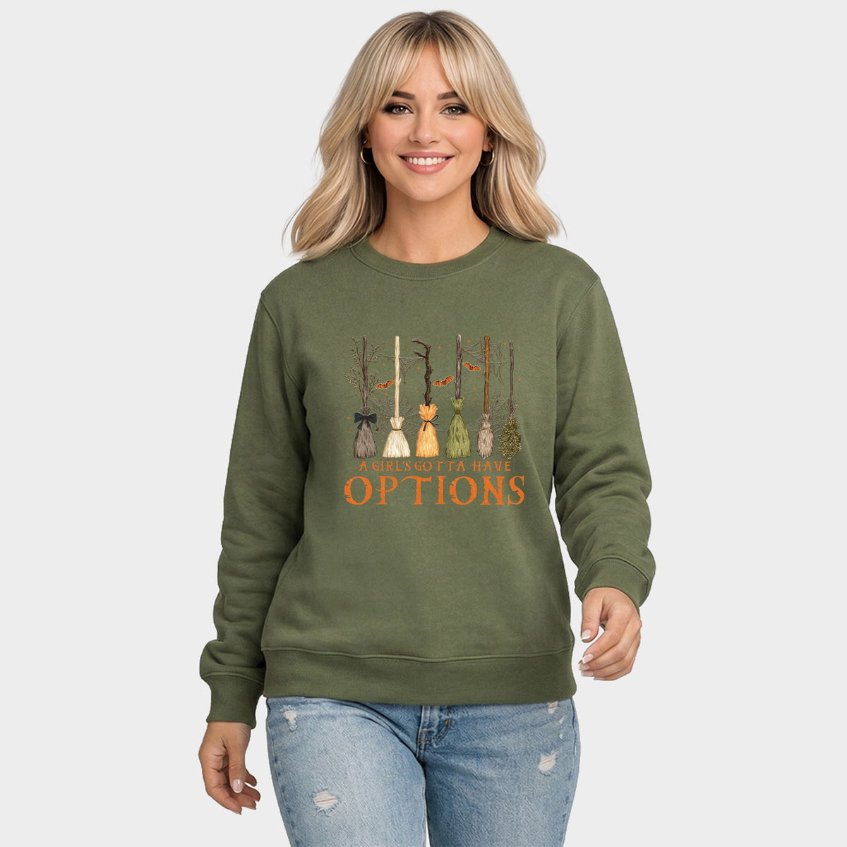 Girl's Gotta Have Options - Women's Graphic Sweatshirt