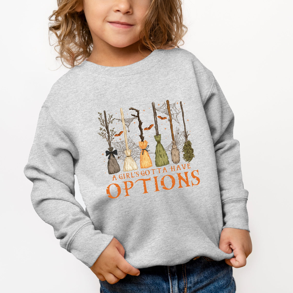 Girl's Gotta Have Options - Toddler Graphic Sweatshirt