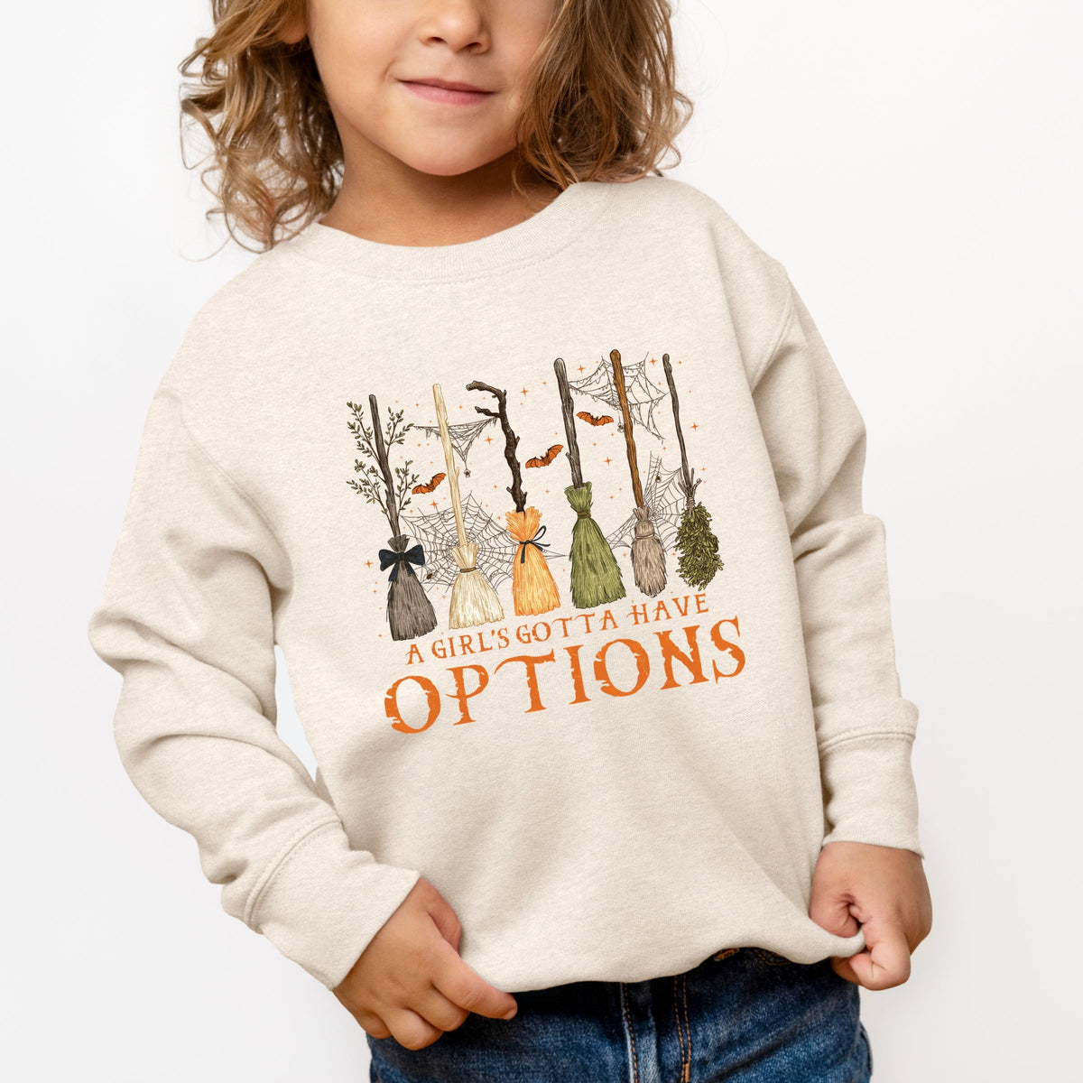 Girl's Gotta Have Options - Toddler Graphic Sweatshirt