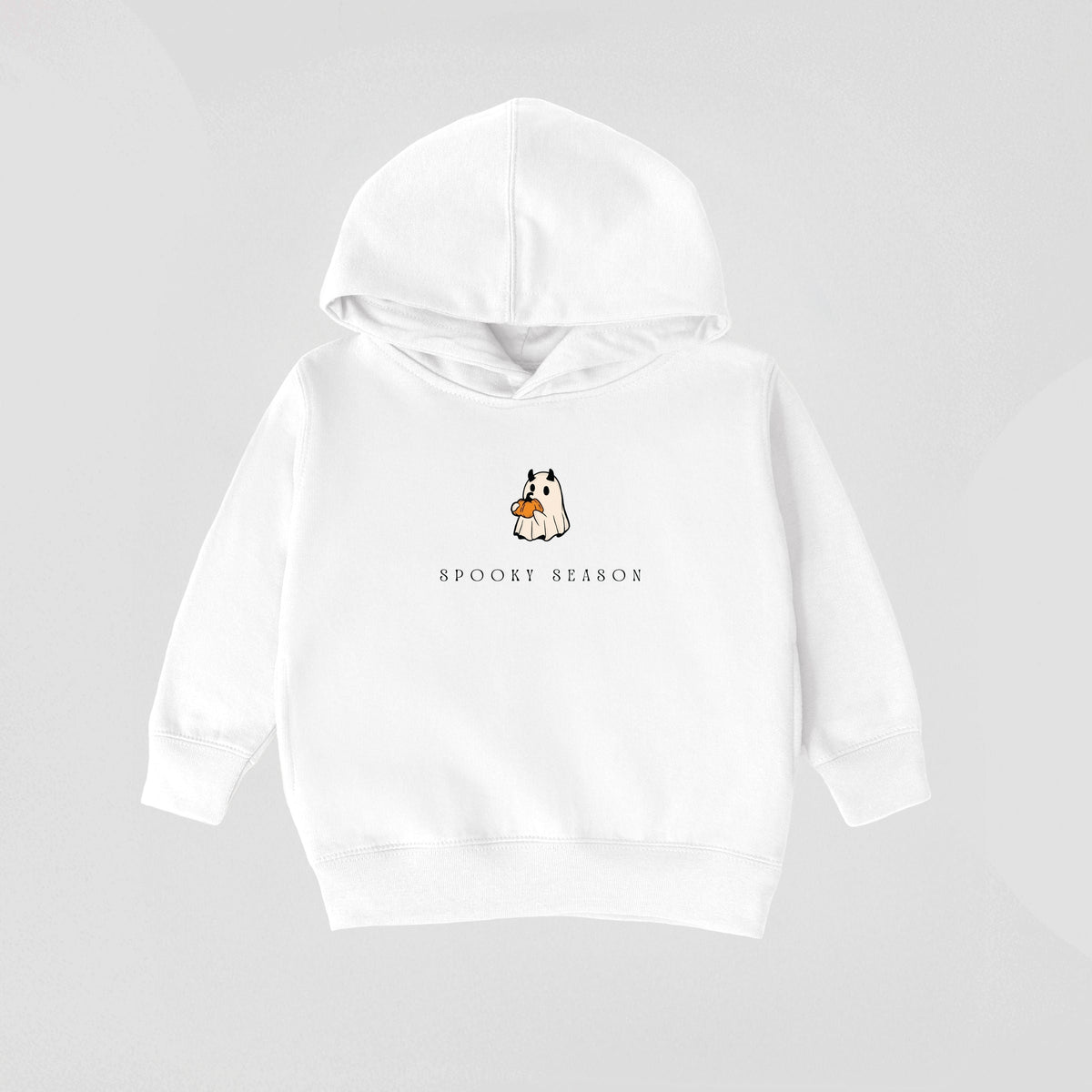 Spooky Season Pumpkin Ghost - Toddler Hoodie