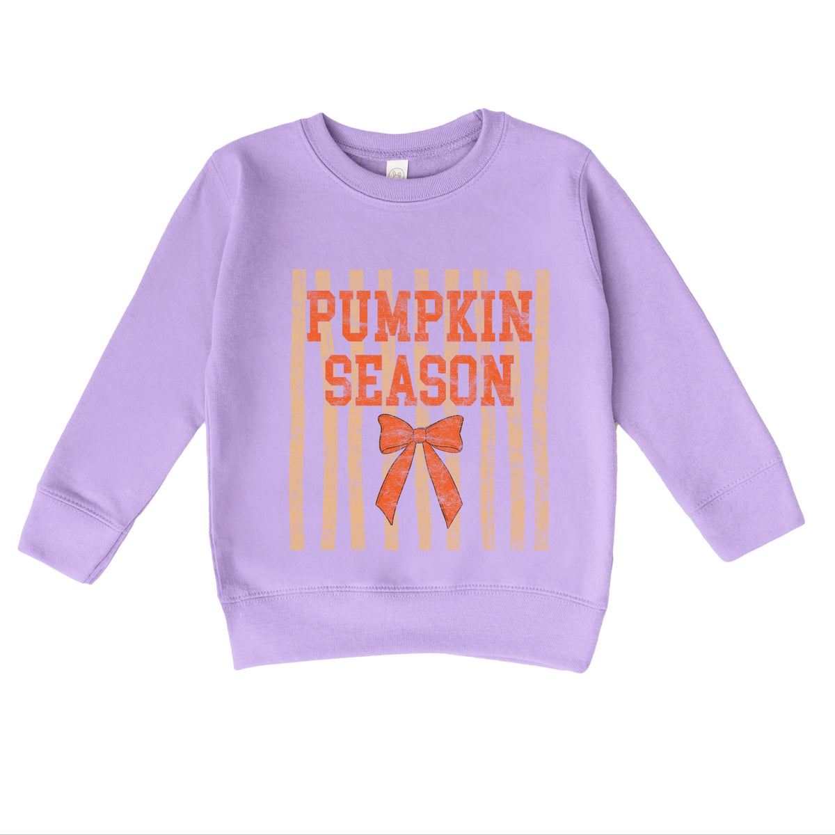 Pumpkin Season Bow - Toddler Graphic Sweatshirt