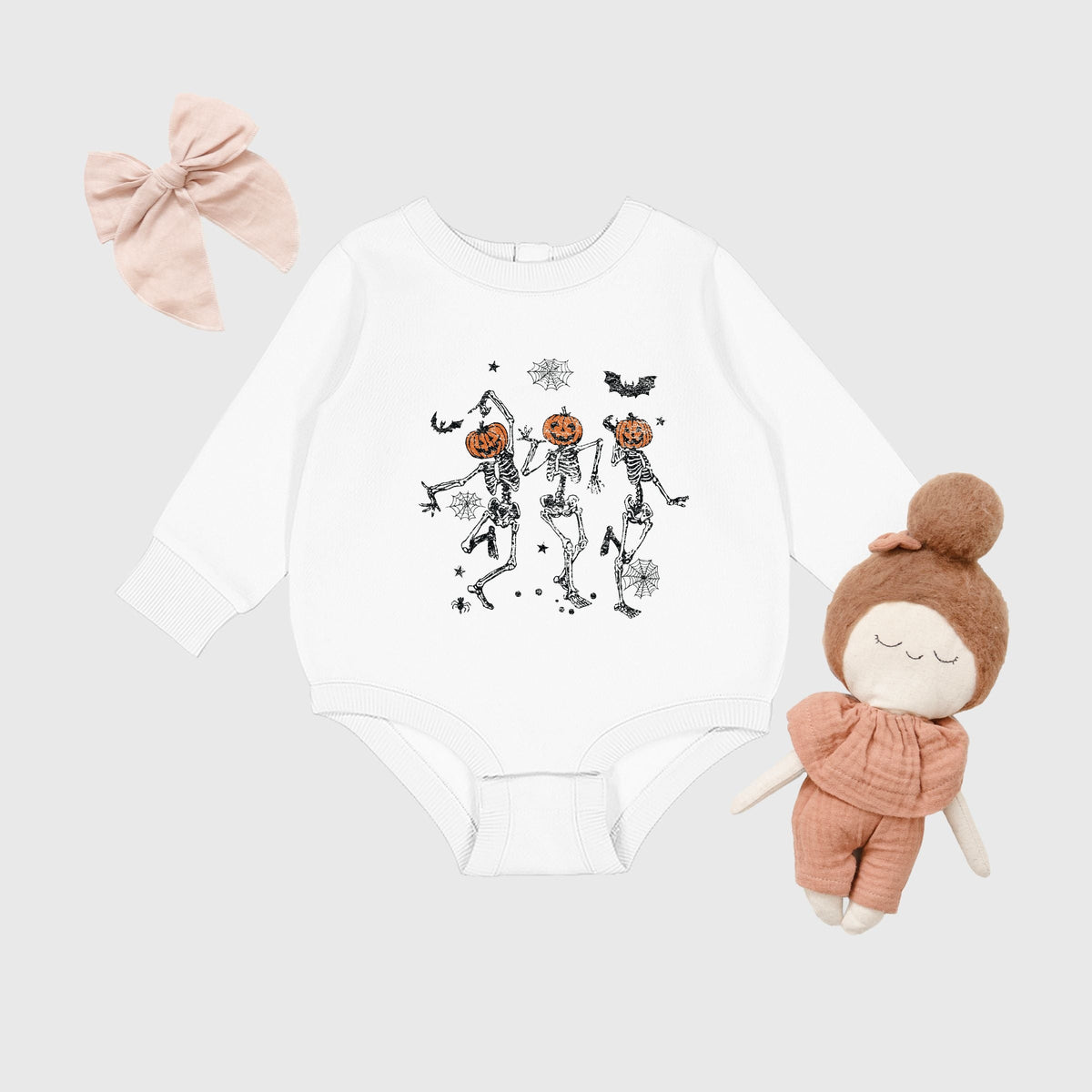 Dancing Skeleton Trio - Infant Fleece BodySuit