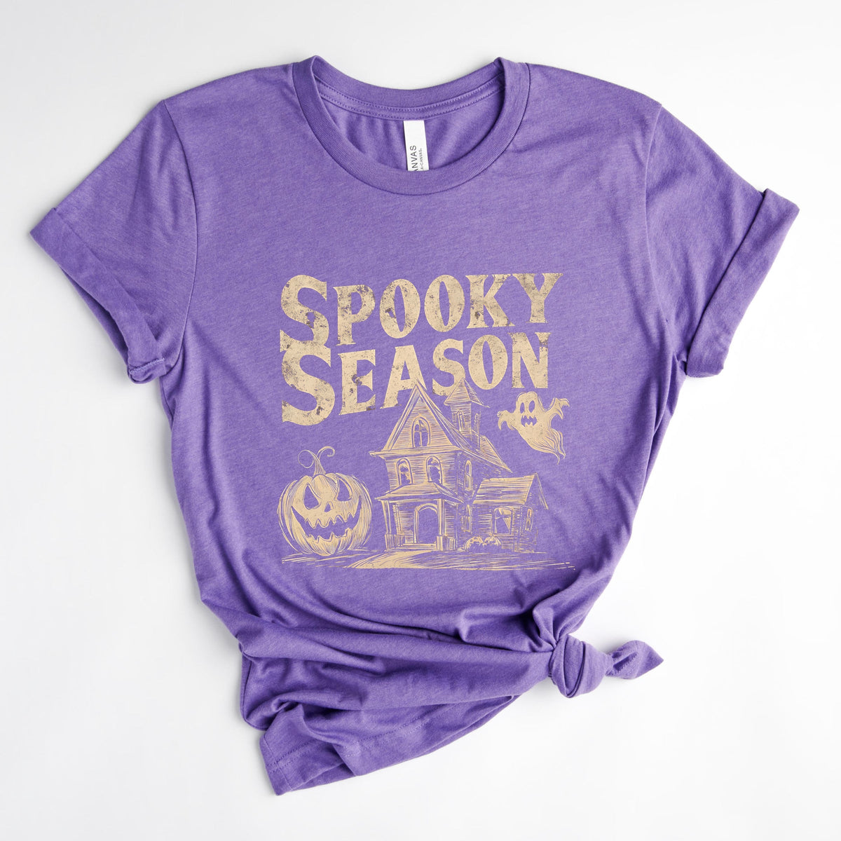 Spooky Season Haunted House - Women's Short Sleeve Graphic T-Shirt