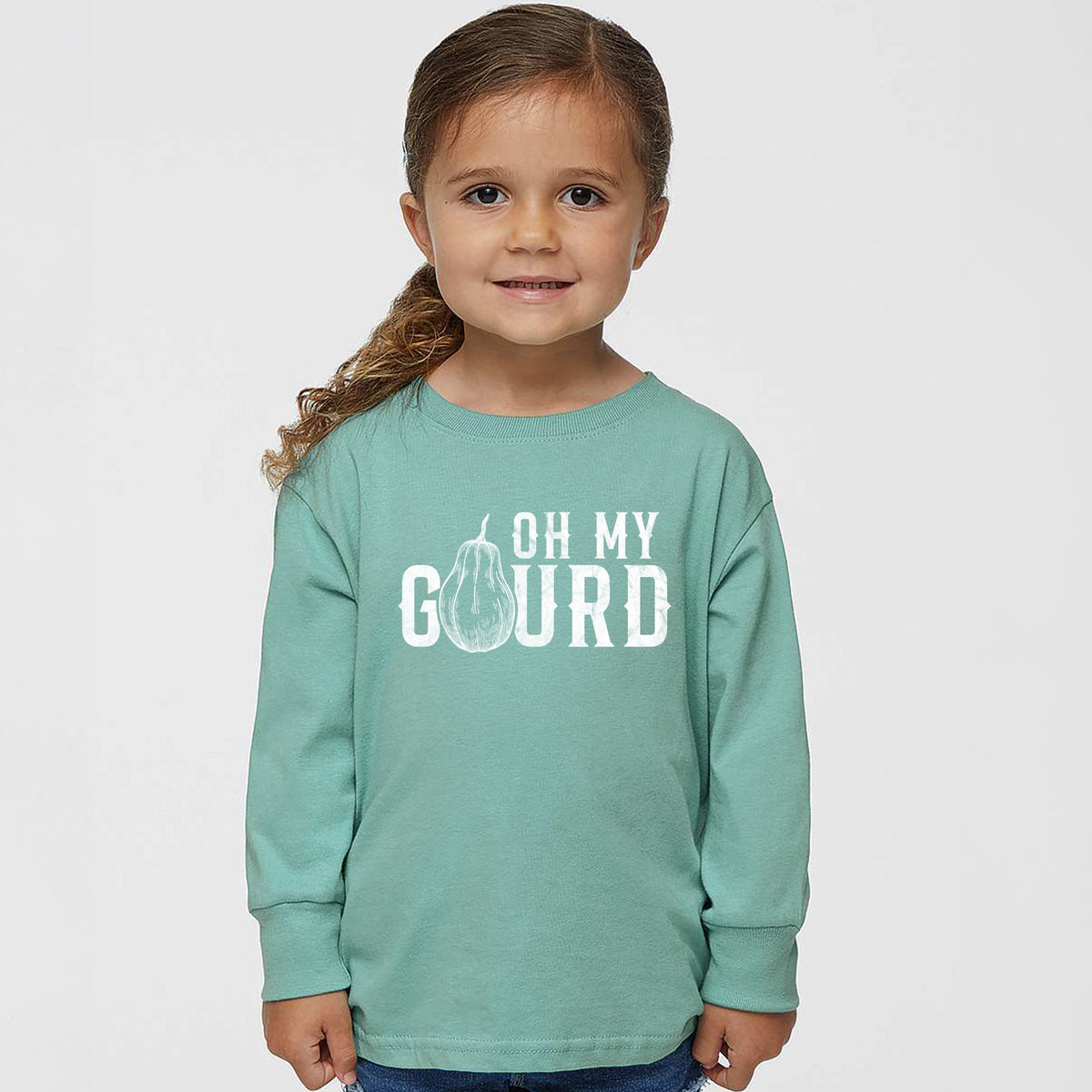 Oh My Gourd Distressed - Toddler Long Sleeve Graphic Tee