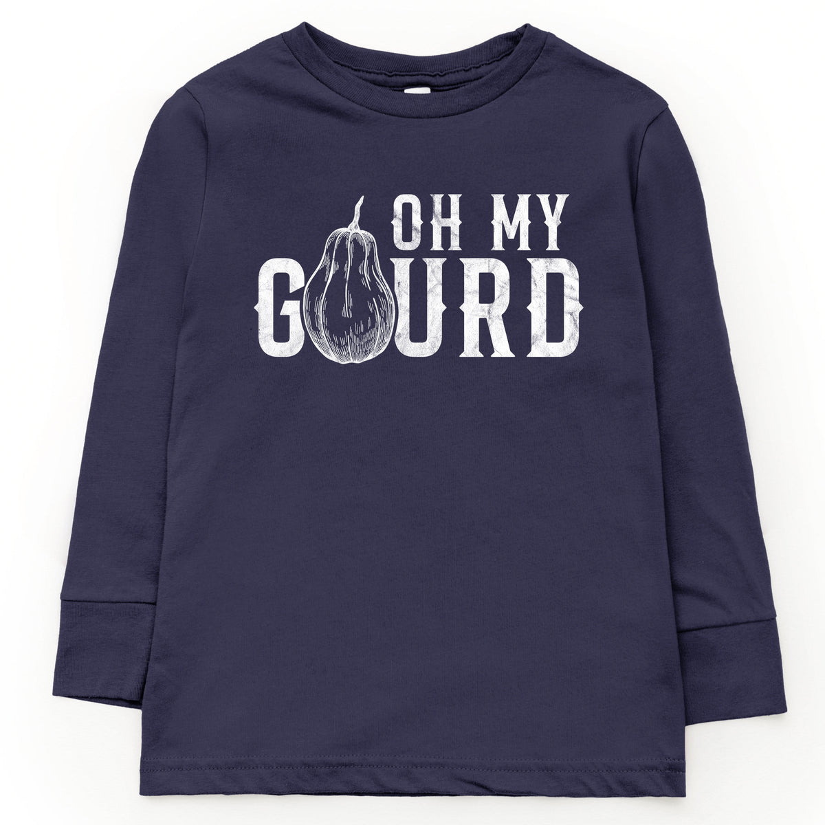 Oh My Gourd Distressed - Youth Long Sleeve Graphic T-Shirt