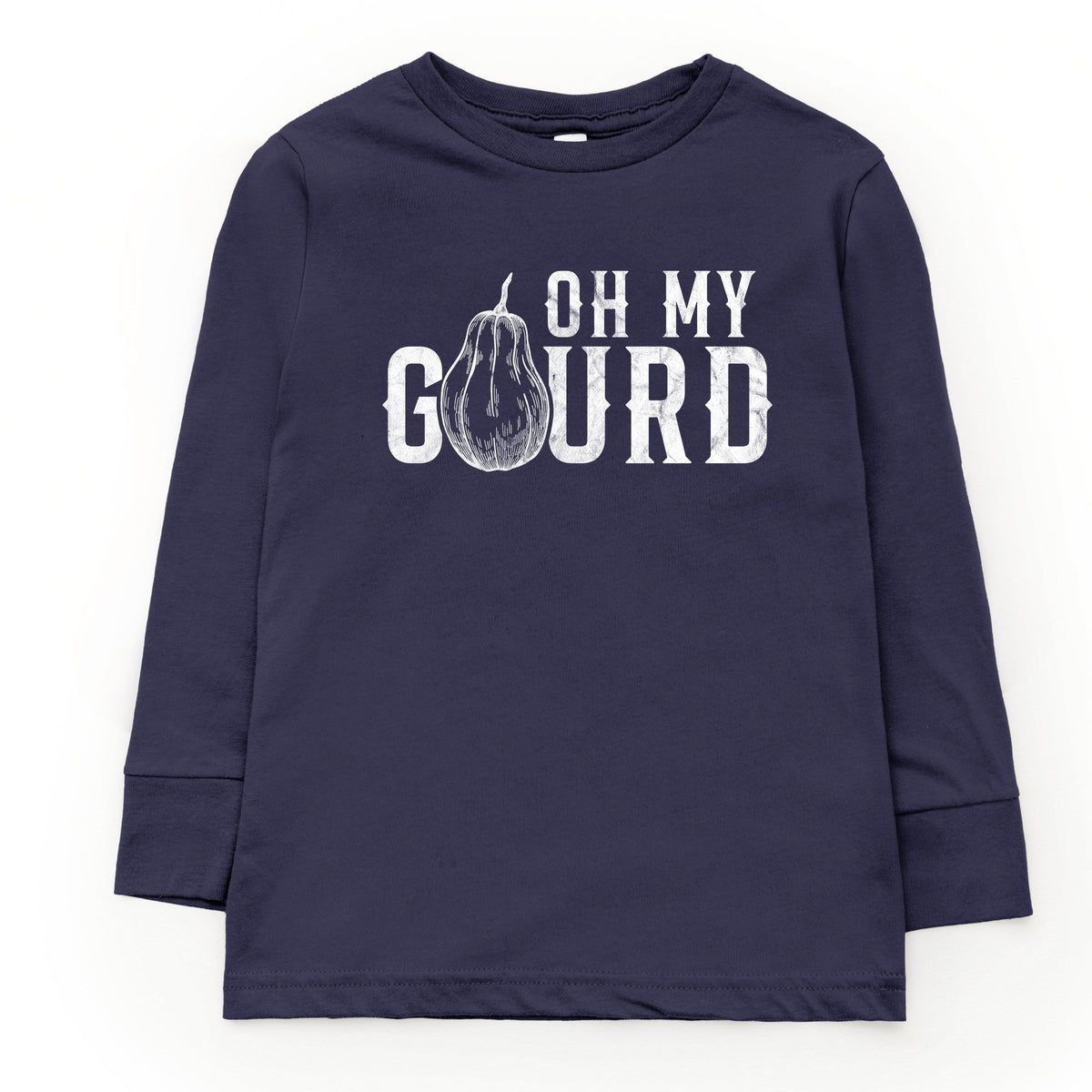Oh My Gourd Distressed - Youth Long Sleeve Graphic T-Shirt