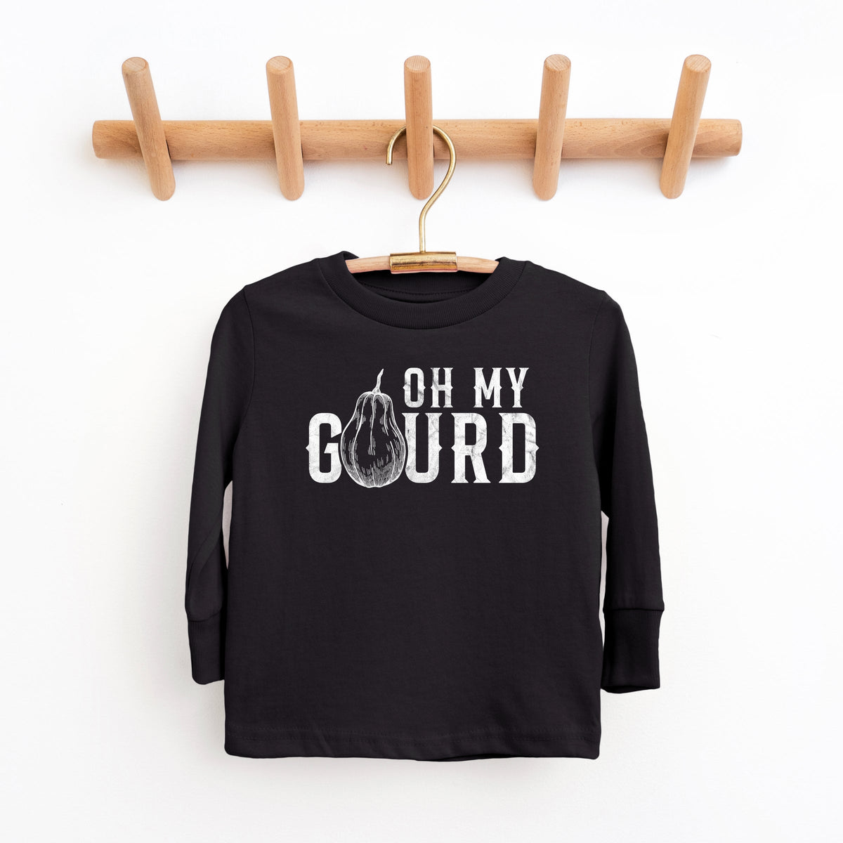 Oh My Gourd Distressed - Youth Long Sleeve Graphic T-Shirt