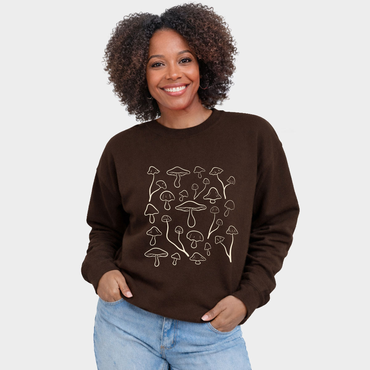 Woodland Mushrooms - Women's Graphic Sweatshirt