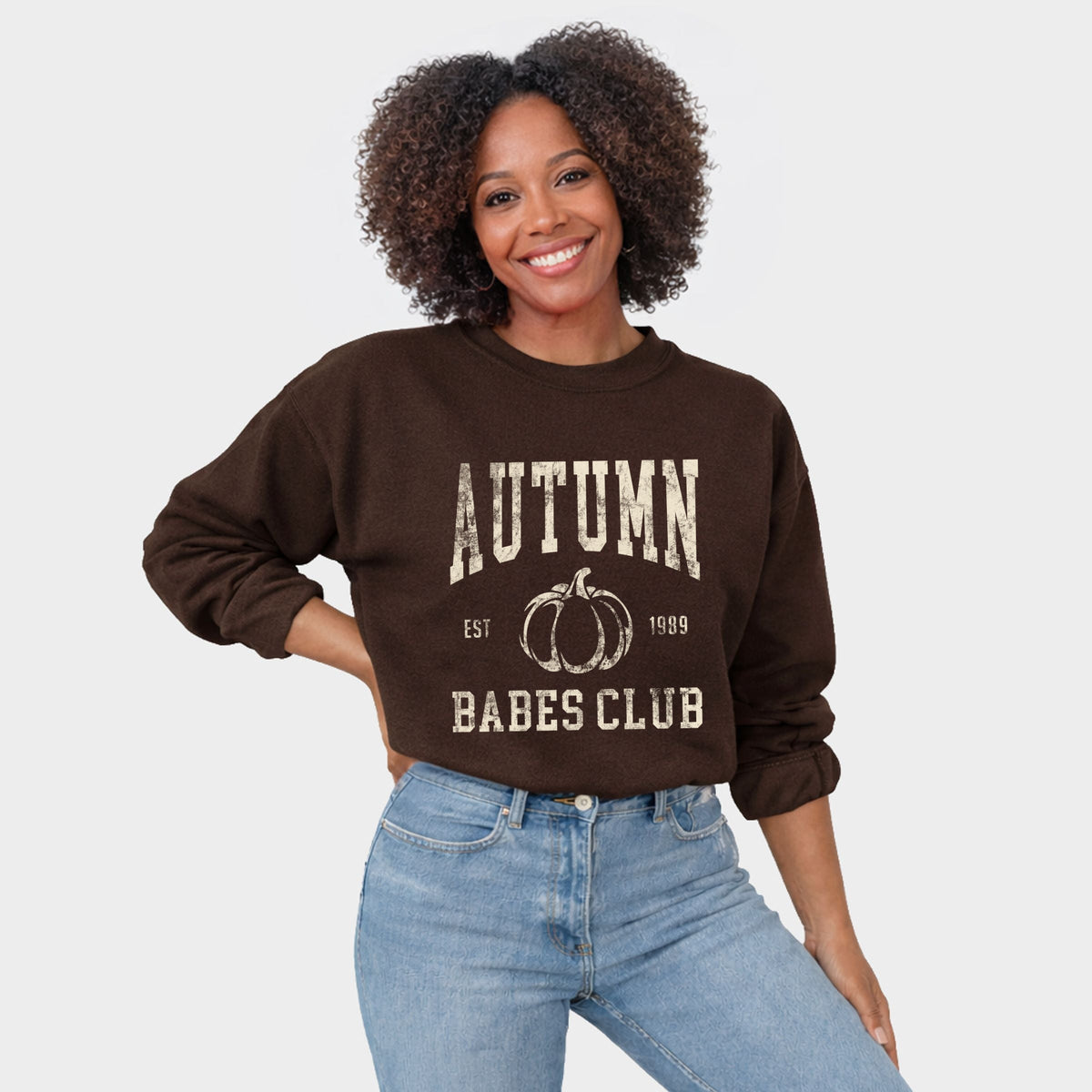 Autumn Babes Club Pumpkin - Women's Graphic Sweatshirt