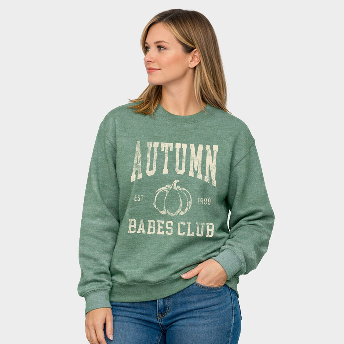 Autumn Babes Club Pumpkin - Women's Graphic Sweatshirt
