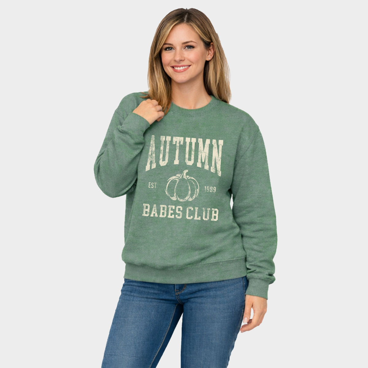 Autumn Babes Club Pumpkin - Women's Graphic Sweatshirt