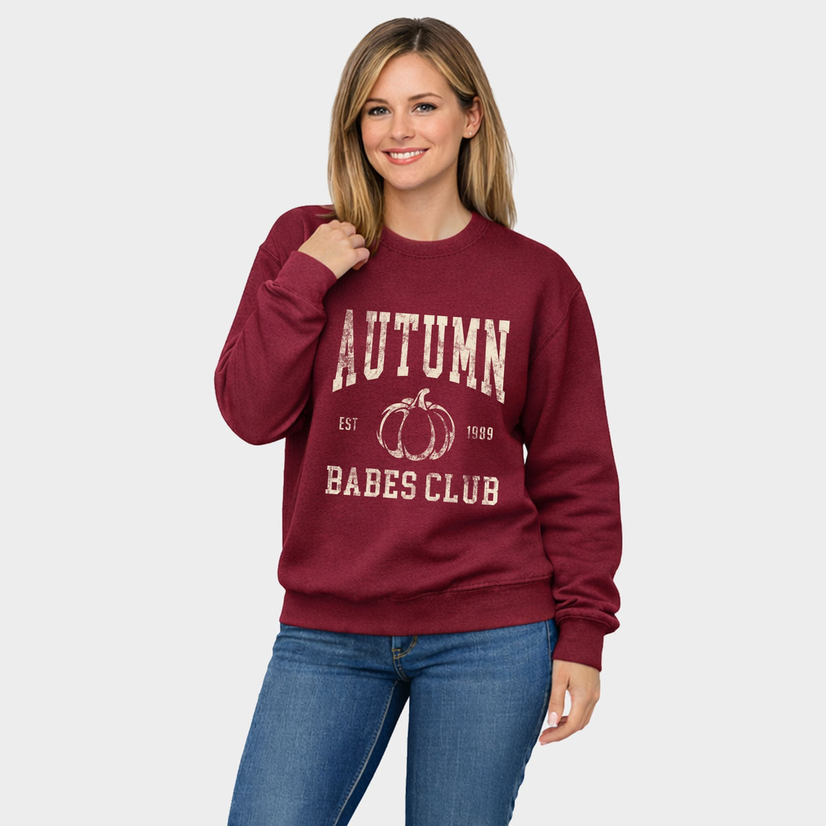 Autumn Babes Club Pumpkin - Women's Graphic Sweatshirt
