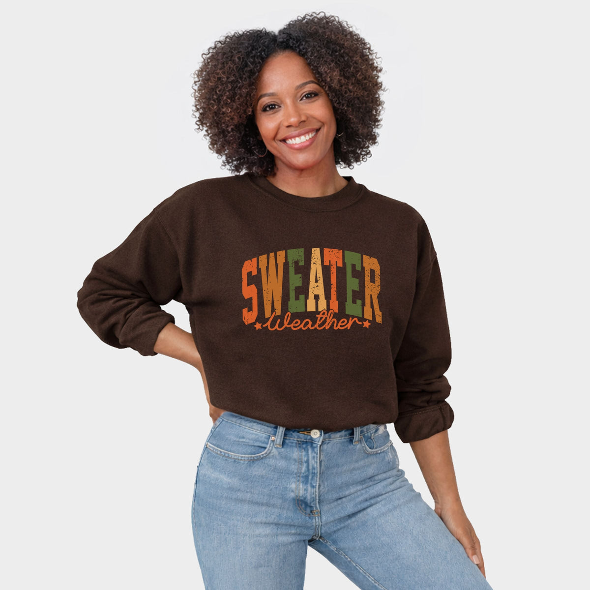 Sweater Weather Multi - Women's Graphic Sweatshirt