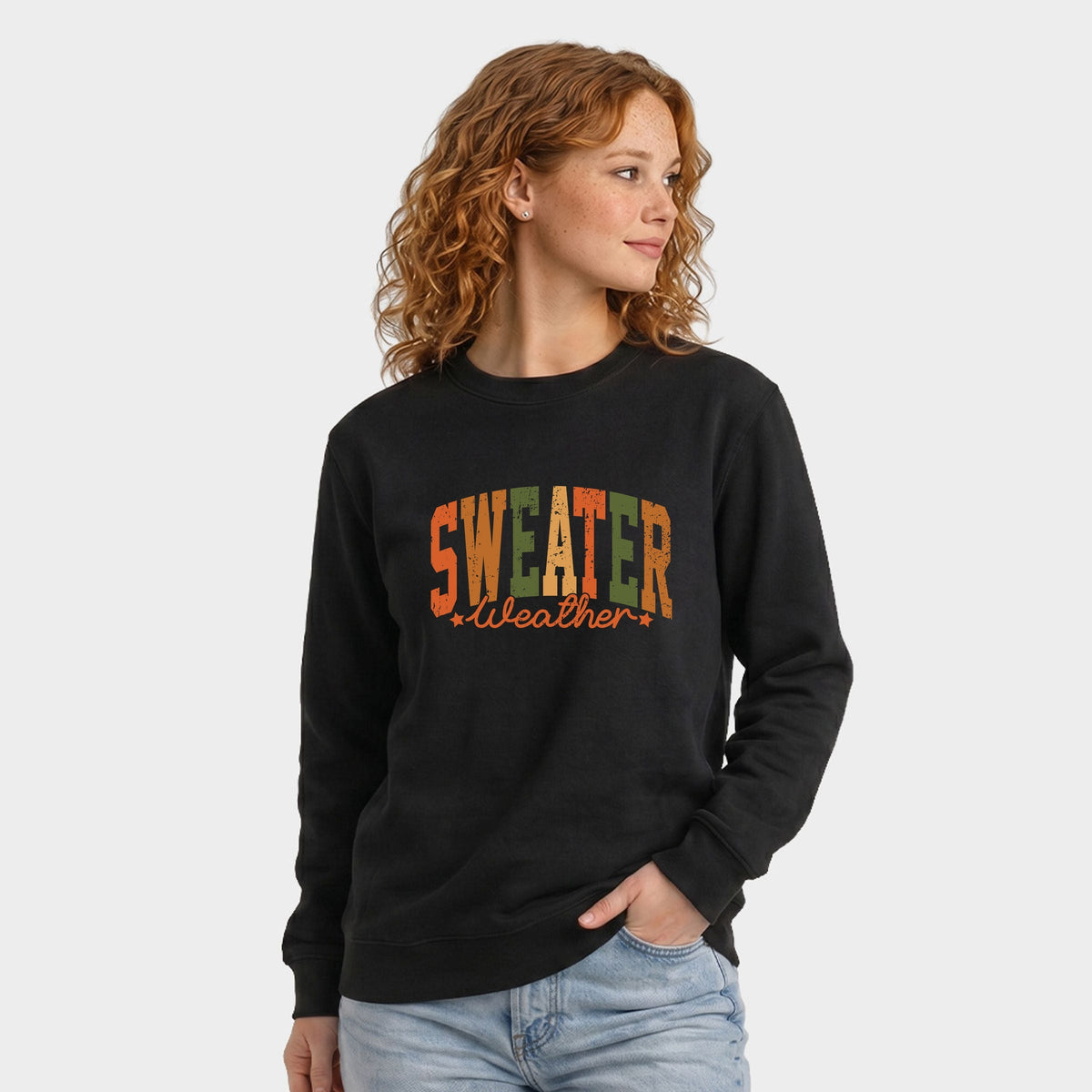 Sweater Weather Multi - Women's Graphic Sweatshirt