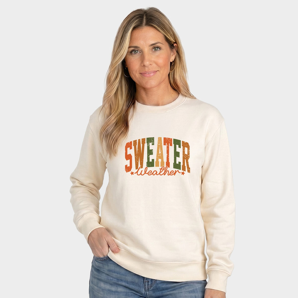 Sweater Weather Multi - Women's Graphic Sweatshirt
