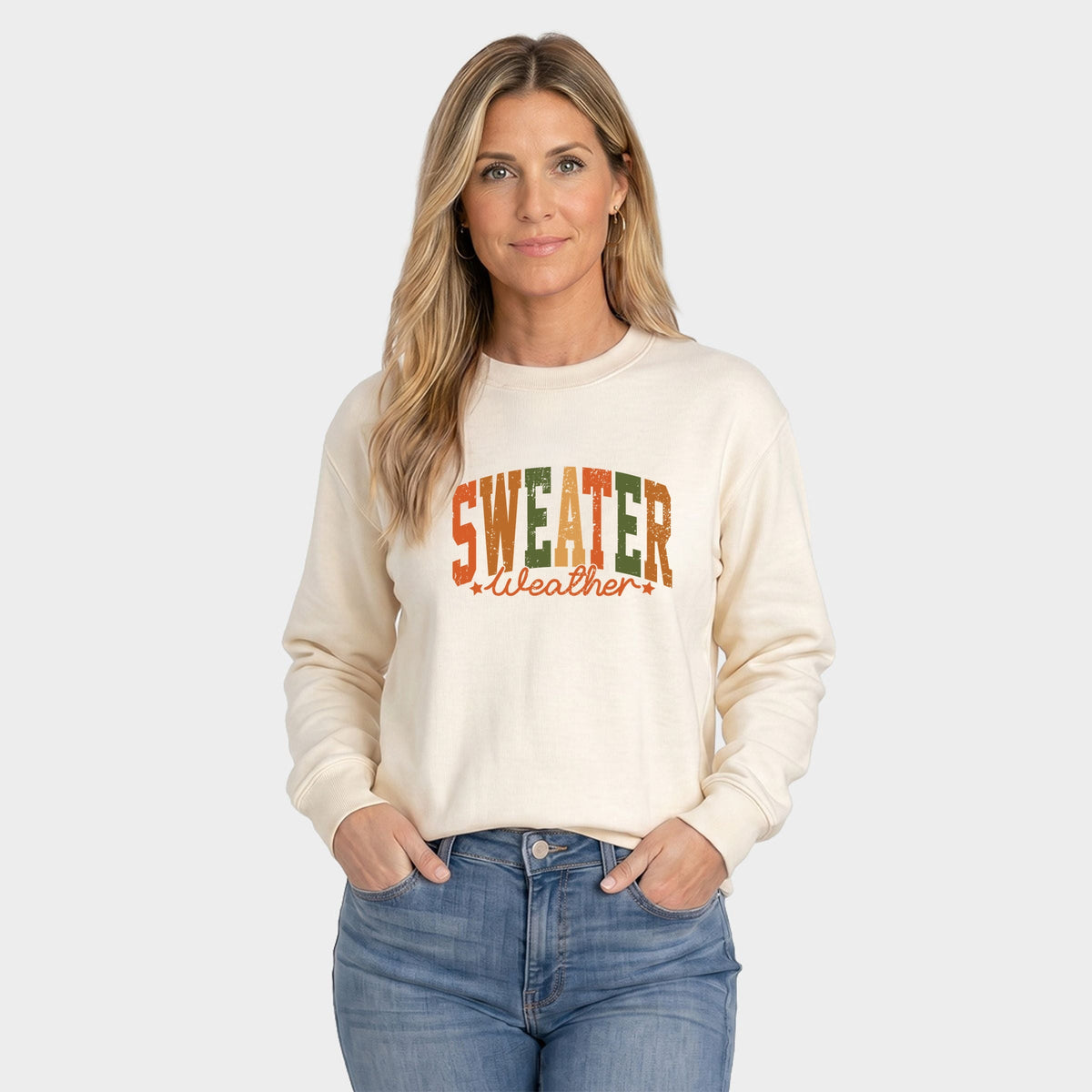 Sweater Weather Multi - Women's Graphic Sweatshirt