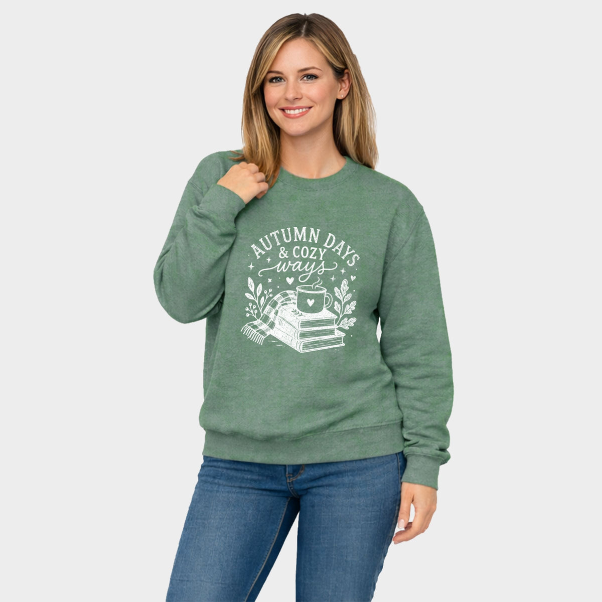 Autumn Days and Cozy Ways - Women's Graphic Sweatshirt