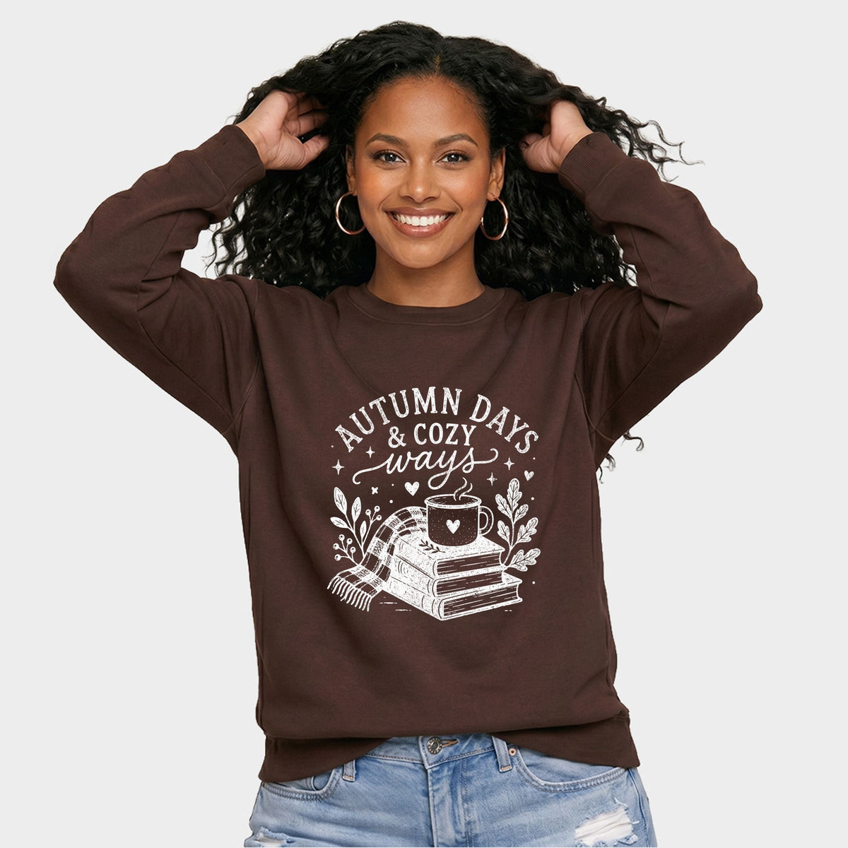 Autumn Days and Cozy Ways - Women's Graphic Sweatshirt