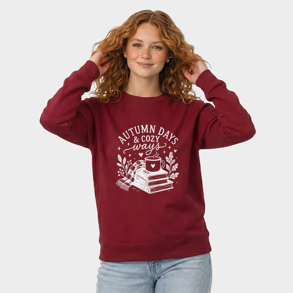 Autumn Days and Cozy Ways - Women's Graphic Sweatshirt