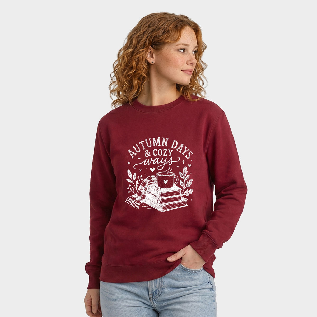 Autumn Days and Cozy Ways - Women's Graphic Sweatshirt