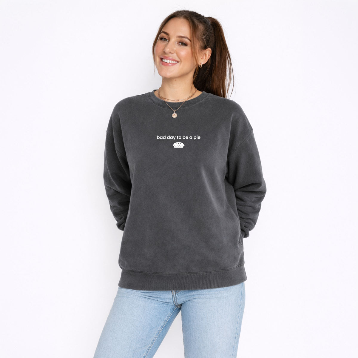 Bad Day to be a Pie - Women's Lightweight Garment Dyed Sweatshirt