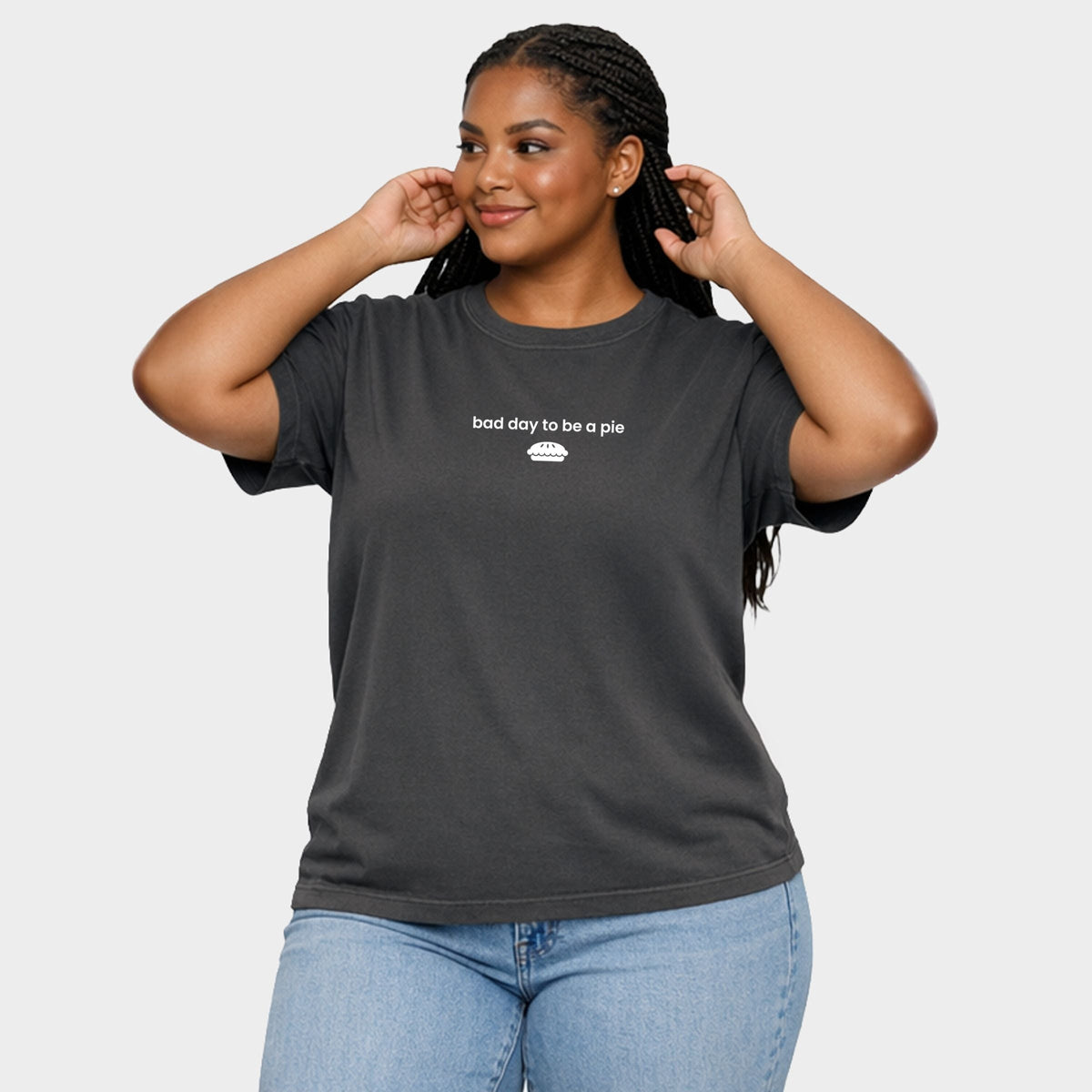 Bad Day to be a Pie  - Women's Plus Garment Dyed Tee