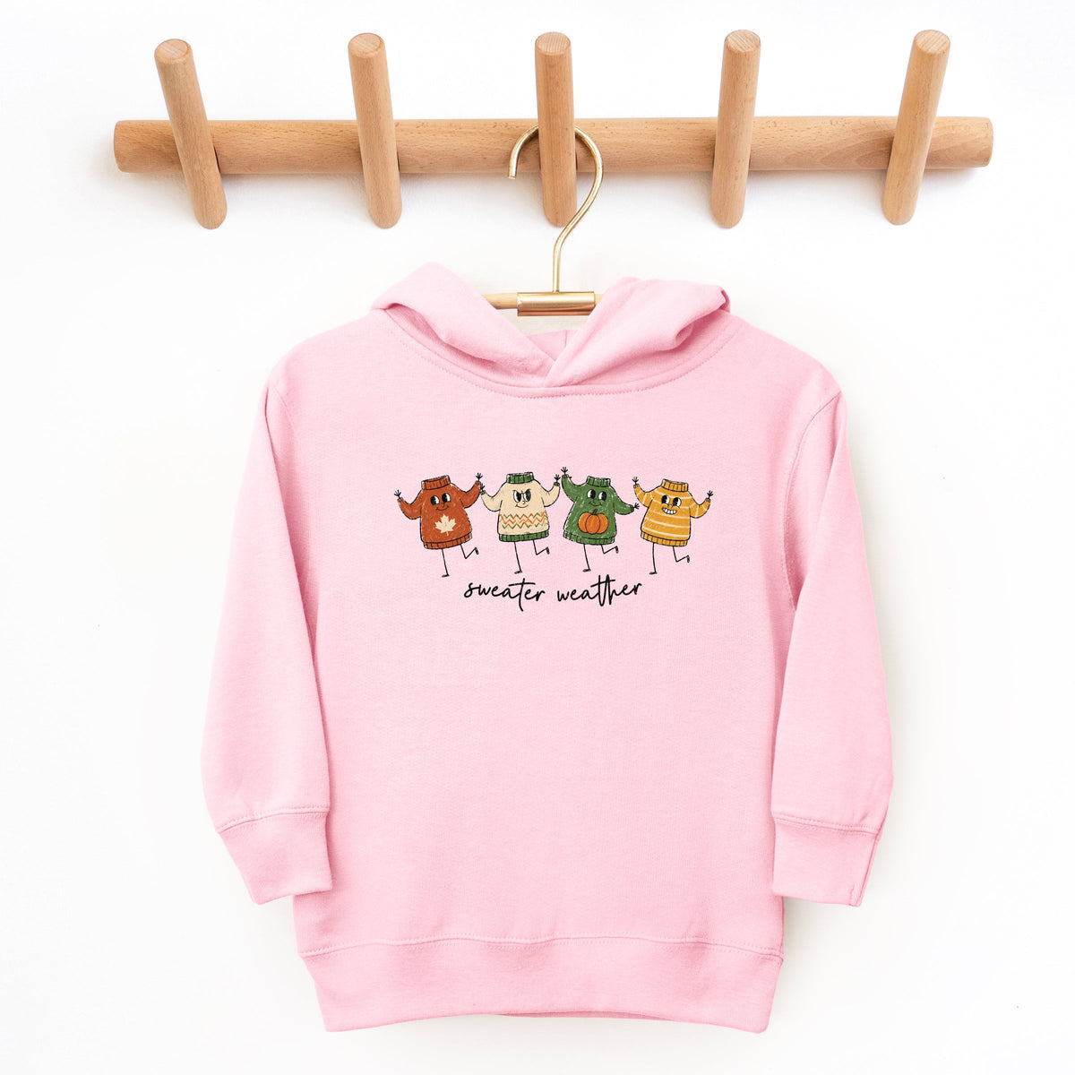 Sweater Weather Stick Figures - Toddler Hoodie