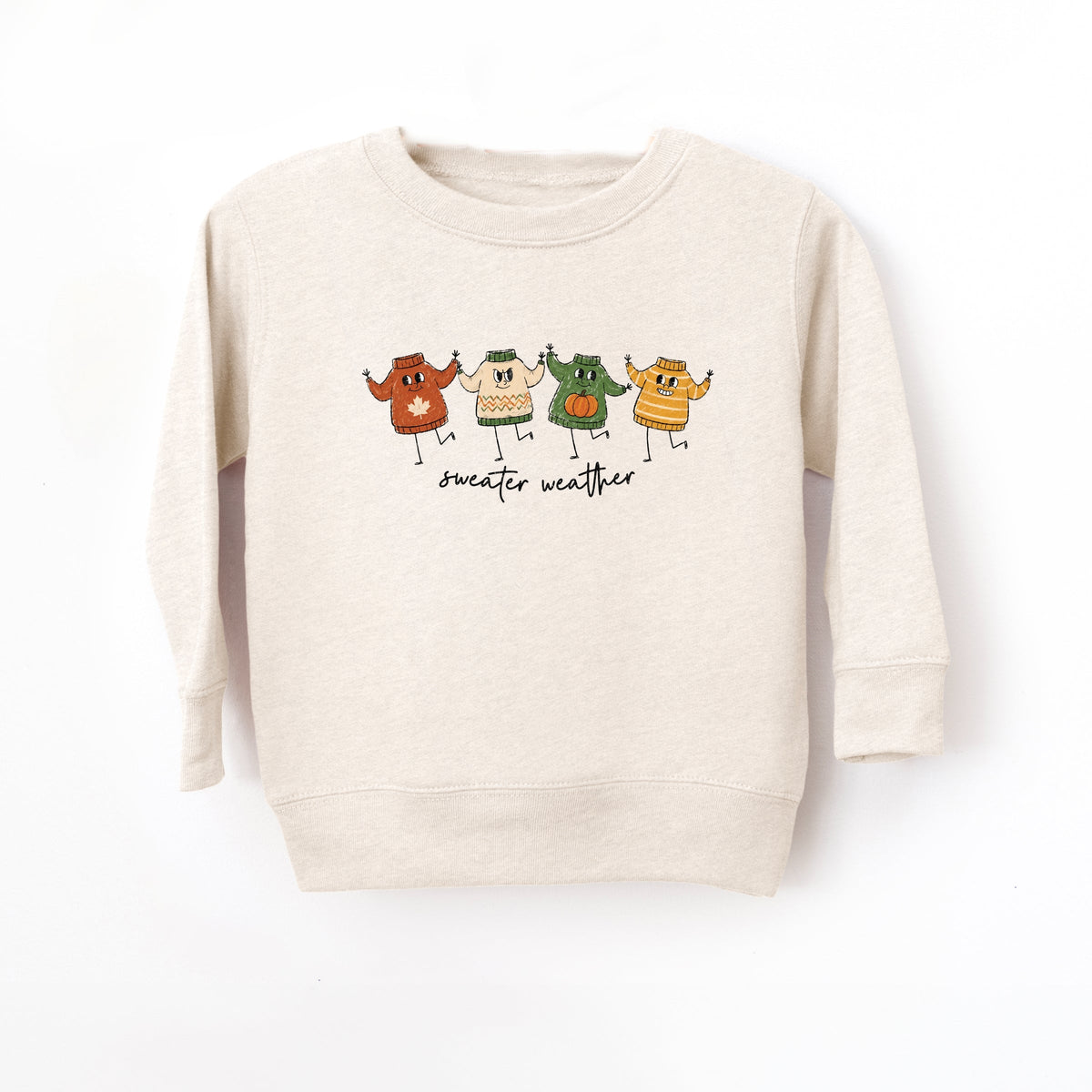 Sweater Weather Stick Figures - Toddler Graphic Sweatshirt