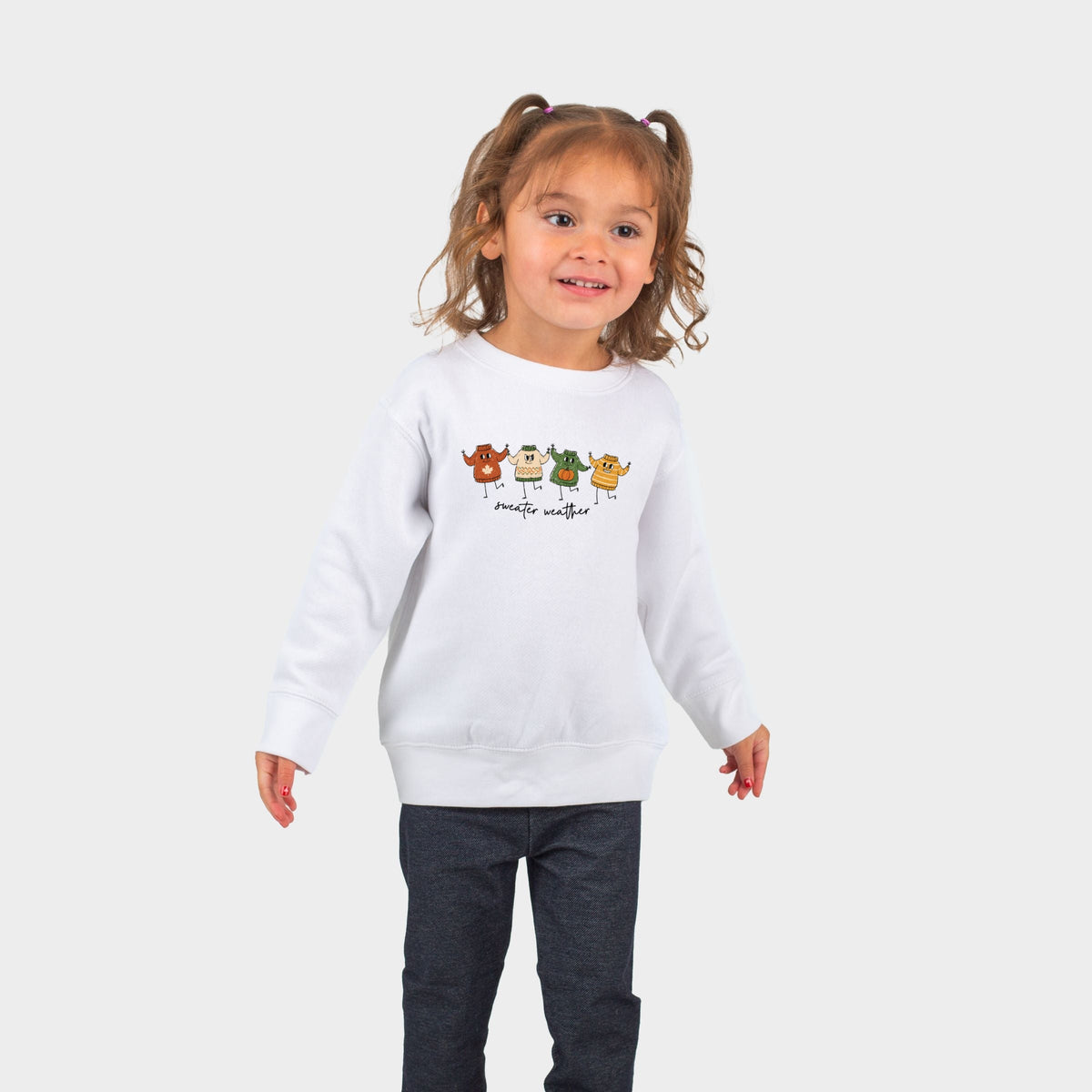 Sweater Weather Stick Figures - Toddler Graphic Sweatshirt