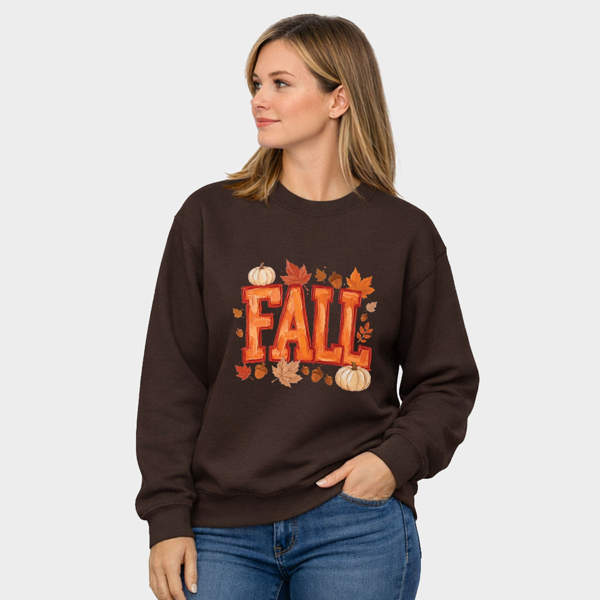 Fall Block Painted - Women's Graphic Sweatshirt