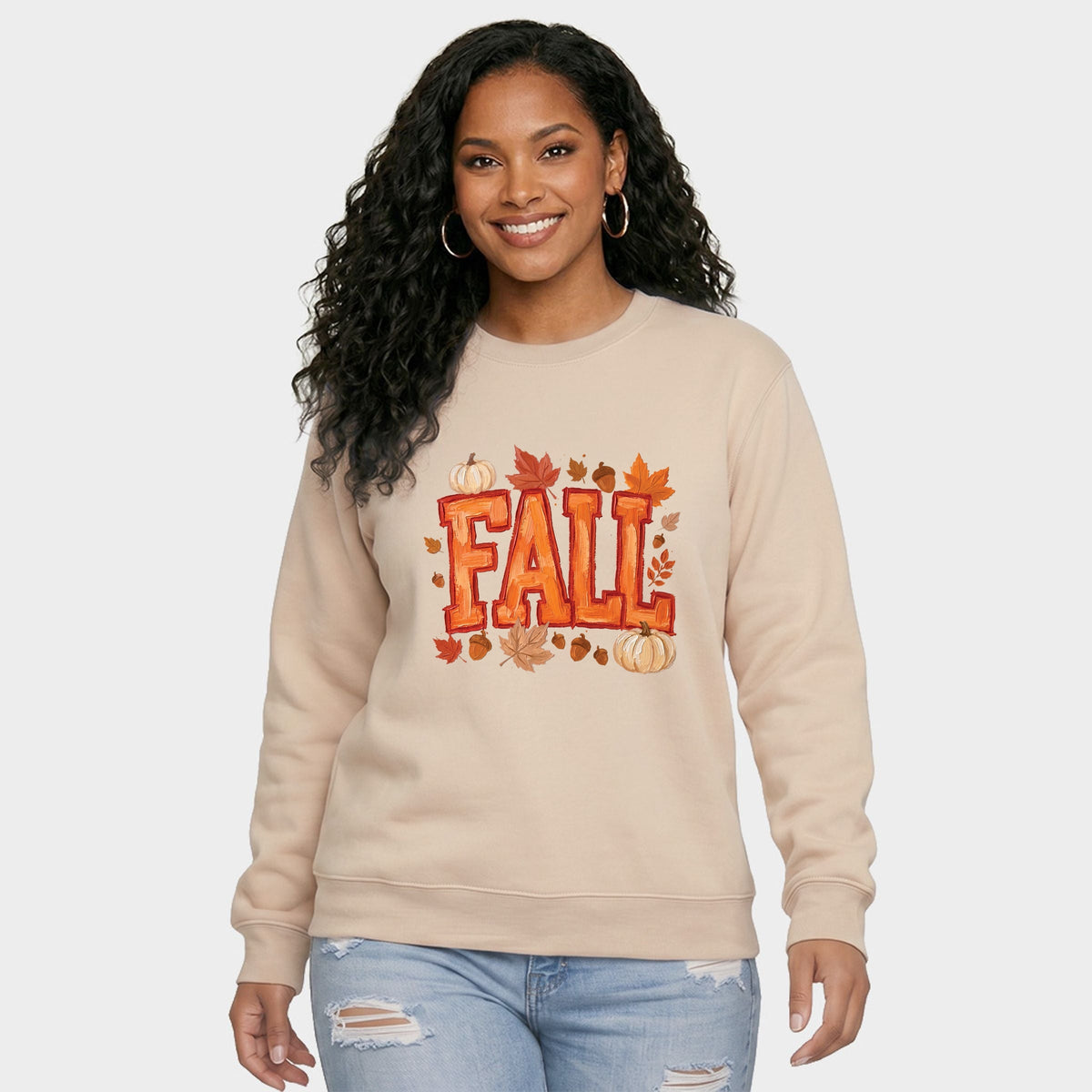 Fall Block Painted - Women's Graphic Sweatshirt