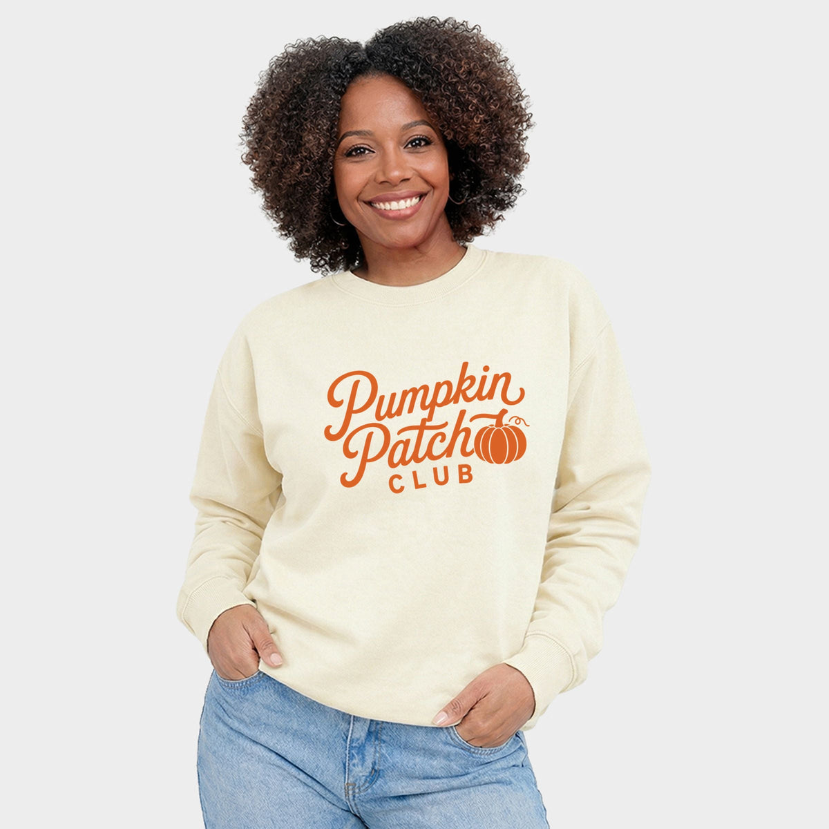 Pumpkin Patch Club Cursive - Women's Graphic Sweatshirt