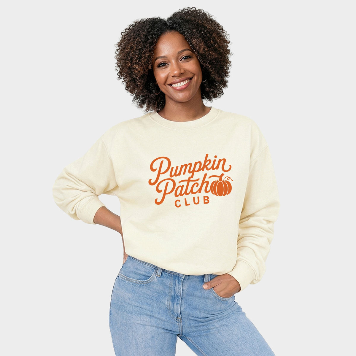 Pumpkin Patch Club Cursive - Women's Graphic Sweatshirt