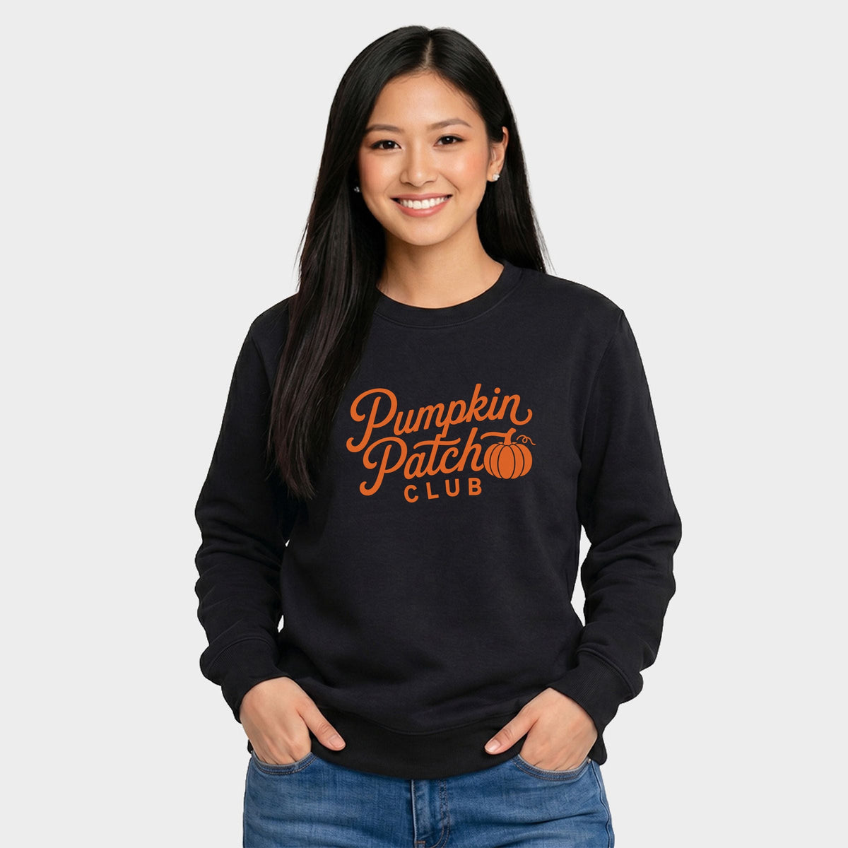 Pumpkin Patch Club Cursive - Women's Graphic Sweatshirt