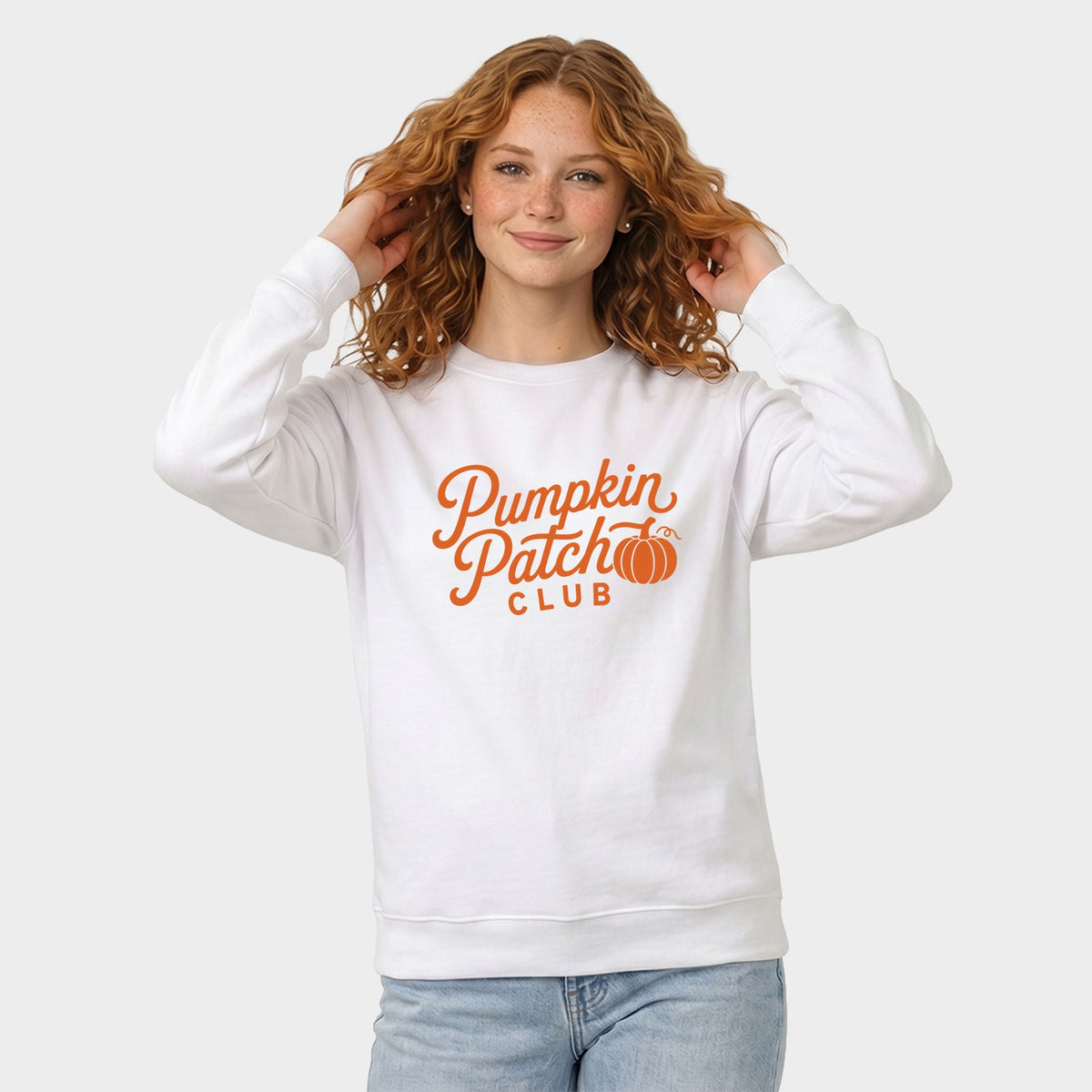 Pumpkin Patch Club Cursive - Women's Graphic Sweatshirt