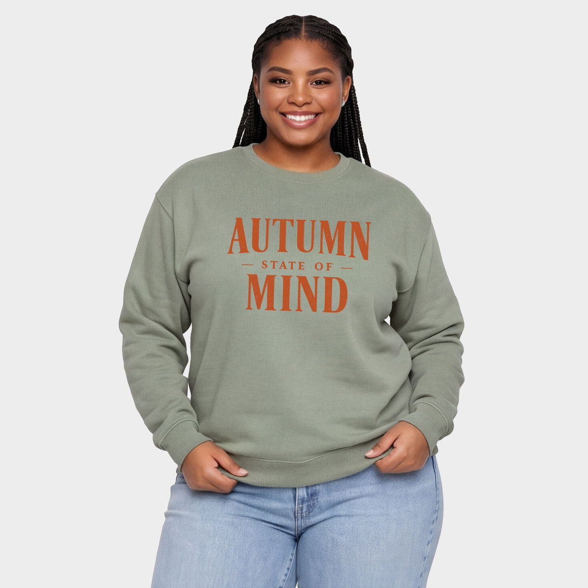 Autumn State of Mind -  Women's Plus Sized Graphic Sweatshirt