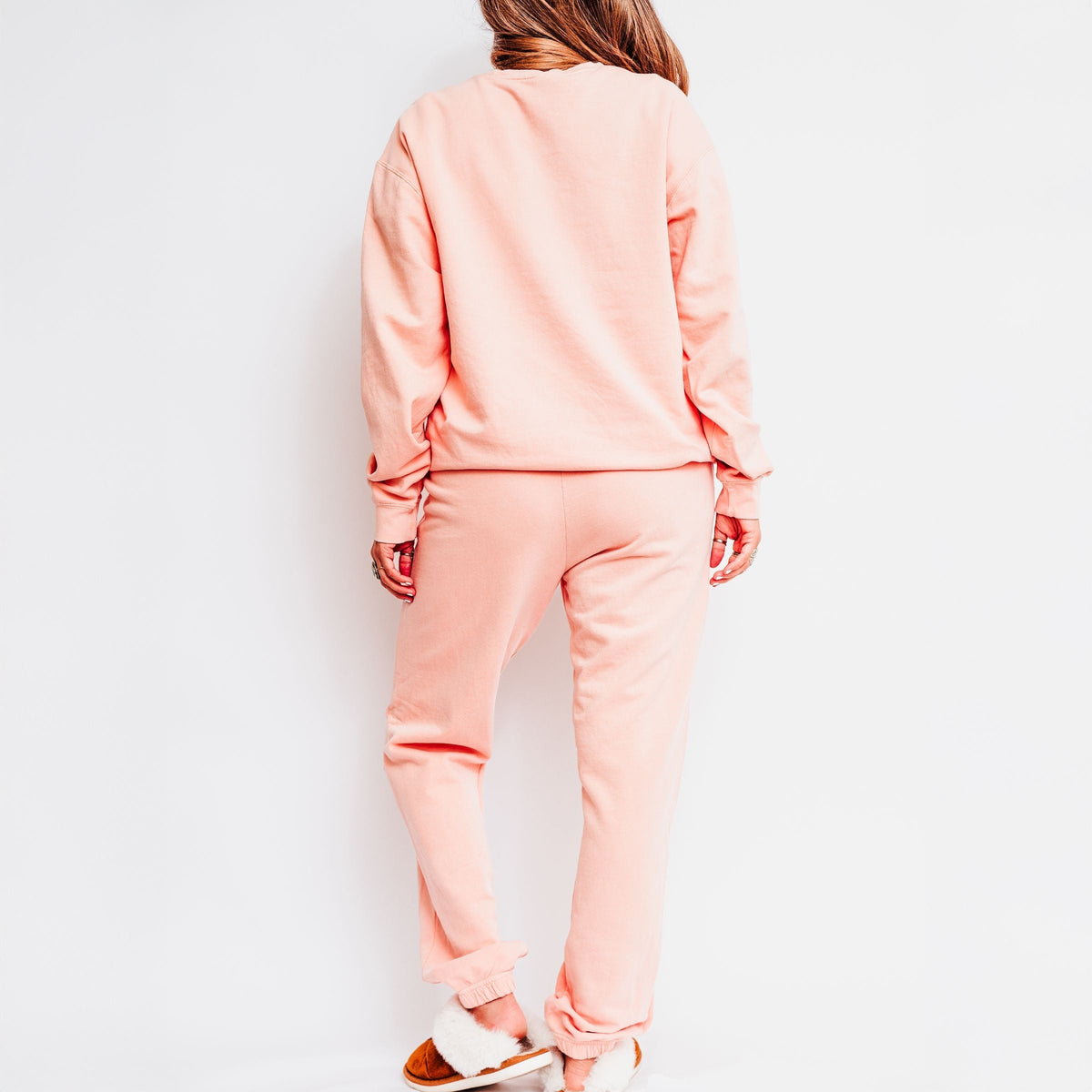 Sweater Weather Coffee Cup - Women's Lightweight Garment Dyed Sweatpants Set