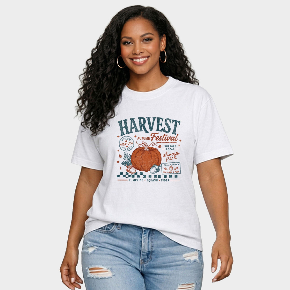 Autumn Harvest Festival - Women's Relaxed Boxy Tee