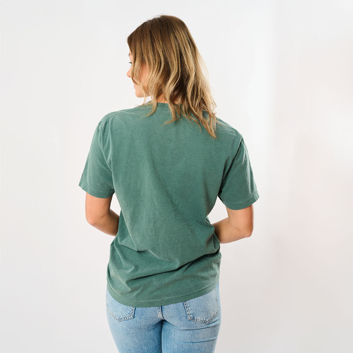 Fall Leaf Stripes - Women's Garment Dyed Graphic T-Shirt