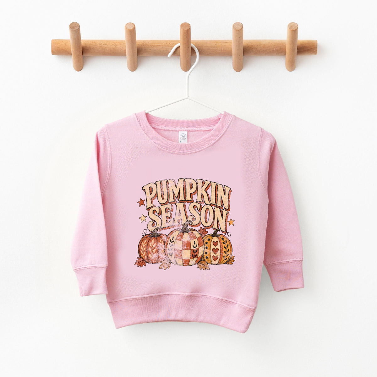 Pumpkin Season Pattern Stars - Youth Graphic Sweatshirt